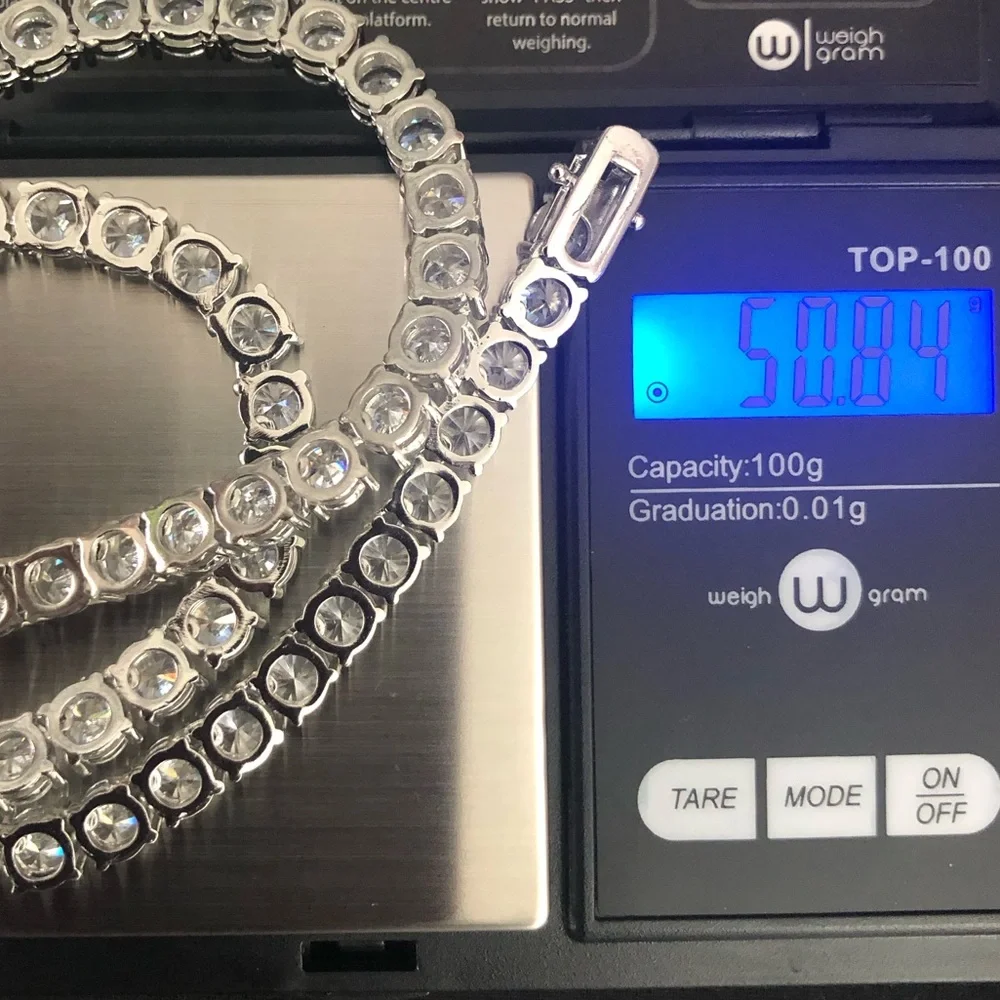 18k 75ct Tennis Necklace - Picture 10 of 13